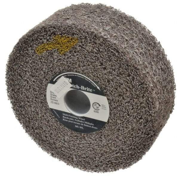 3M - 6" Diam, 2" Face Width, 1" Center Hole, Medium Grade, Silicon Carbide Deburring Wheel - Convolute, Soft Density 2 Grade, 6,000 RPM - USA Tool & Supply