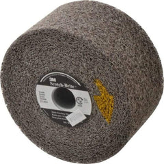 3M - 6" Diam, 3" Face Width, 1" Center Hole, Medium Grade, Silicon Carbide Deburring Wheel - Convolute, Soft Density 2 Grade, 6,000 RPM - USA Tool & Supply