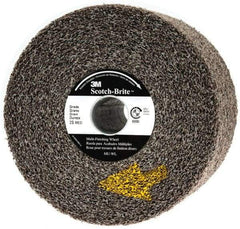 3M - 6" Diam, 4" Face Width, 1" Center Hole, Medium Grade, Silicon Carbide Deburring Wheel - Convolute, Soft Density 2 Grade, 6,000 RPM - USA Tool & Supply