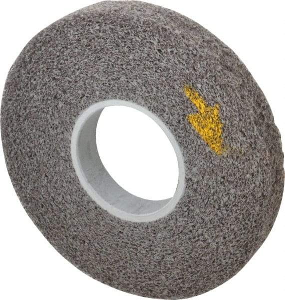 3M - 8" Diam, 1" Face Width, 3" Center Hole, Medium Grade, Silicon Carbide Deburring Wheel - Convolute, Soft Density 2 Grade, 4,500 RPM - USA Tool & Supply