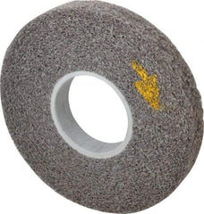 3M - 8" Diam, 1" Face Width, 3" Center Hole, Medium Grade, Silicon Carbide Deburring Wheel - Convolute, Soft Density 2 Grade, 4,500 RPM - USA Tool & Supply