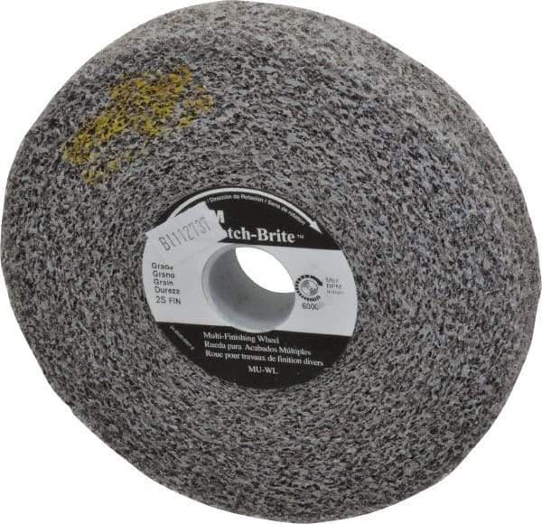 3M - 6" Diam, 1" Face Width, 1" Center Hole, Fine Grade, Silicon Carbide Deburring Wheel - Convolute, Soft Density 2 Grade, 6,000 RPM - USA Tool & Supply