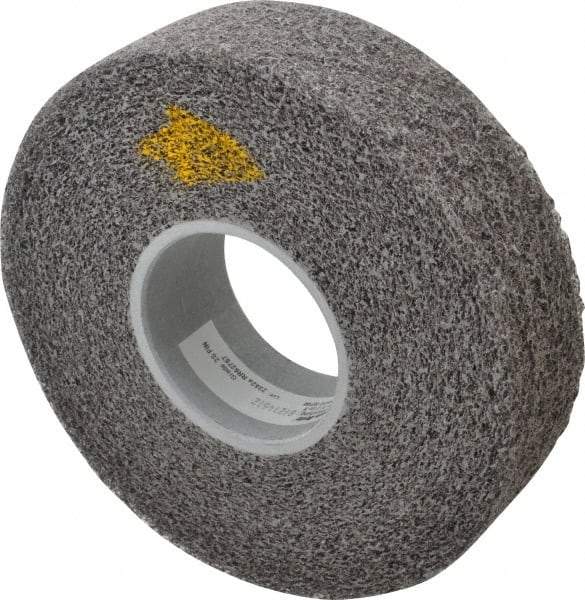 3M - 8" Diam, 2" Face Width, 3" Center Hole, Fine Grade, Silicon Carbide Deburring Wheel - Convolute, Soft Density 2 Grade, 4,500 RPM - USA Tool & Supply