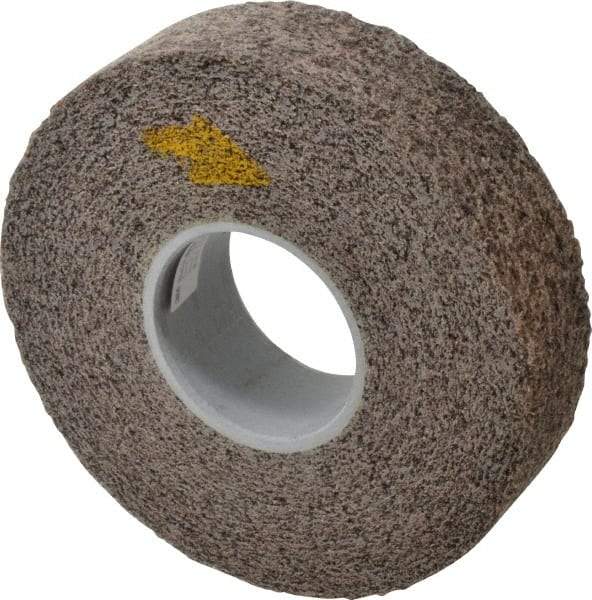 3M - 8" Diam, 2" Face Width, 3" Center Hole, Coarse Grade, Aluminum Oxide Deburring Wheel - Convolute, Hard Density 7 Grade, 4,500 RPM - USA Tool & Supply