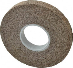 3M - 8" Diam, 1" Face Width, 3" Center Hole, Medium Grade, Aluminum Oxide Deburring Wheel - Convolute, Hard Density 7 Grade, 4,500 RPM - USA Tool & Supply