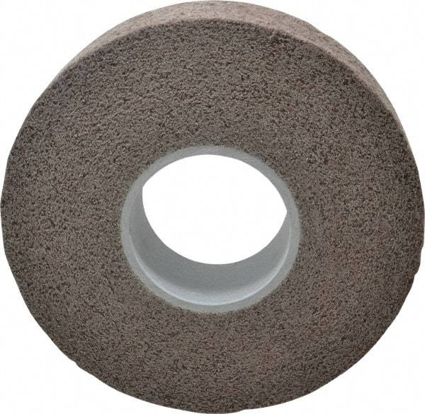 3M - 8" Diam, 2" Face Width, 3" Center Hole, Medium Grade, Aluminum Oxide Deburring Wheel - Convolute, Hard Density 7 Grade, 4,500 RPM - USA Tool & Supply
