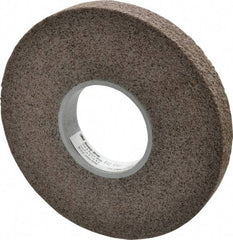 3M - 8" Diam, 1" Face Width, 3" Center Hole, Fine Grade, Aluminum Oxide Deburring Wheel - Convolute, Hard Density 7 Grade, 4,500 RPM - USA Tool & Supply