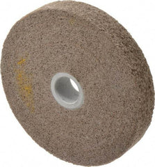 3M - 6" Diam, 1" Face Width, 1" Center Hole, Very Fine Grade, Aluminum Oxide Deburring Wheel - Convolute, Hard Density 7 Grade, 6,000 RPM - USA Tool & Supply