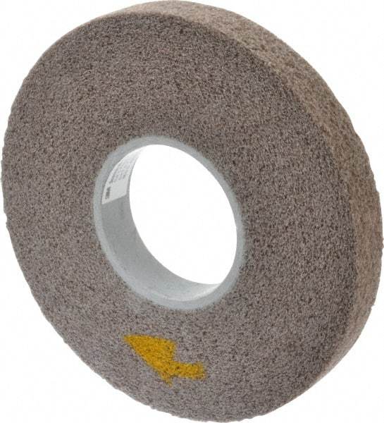 3M - 8" Diam, 1" Face Width, 3" Center Hole, Fine Grade, Aluminum Oxide Deburring Wheel - Convolute, Medium Density 5 Grade, 4,500 RPM - USA Tool & Supply