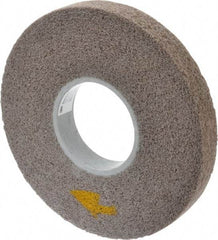 3M - 8" Diam, 1" Face Width, 3" Center Hole, Fine Grade, Aluminum Oxide Deburring Wheel - Convolute, Medium Density 5 Grade, 4,500 RPM - USA Tool & Supply