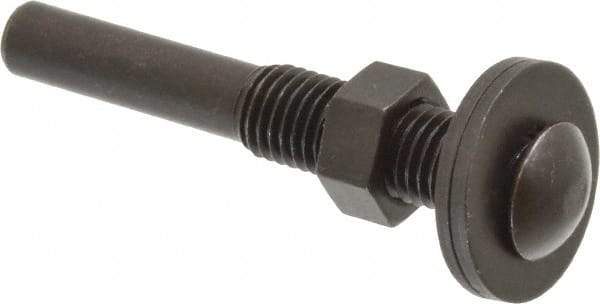 3M - 1/4" Shank Diam Unitized Deburring Wheel Mandrel - Compatible with 1-1/2 Inch, 2" Diam x 1/4" Wide x 1/4" Hole Deburring Wheels - USA Tool & Supply