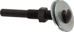3M - 1/4" Shank Diam Unitized Deburring Wheel Mandrel - Compatible with 2 Inch, 3" Diam x 1/4" Wide x 1/4" Hole Deburring Wheels - USA Tool & Supply