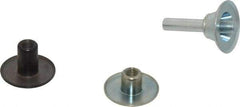 3M - 1/4" Shank Diam Unitized Deburring Wheel Mandrel - Compatible with 2" - 4" Diam x 1/8" Wide x 3/8" Hole Deburring Wheels - USA Tool & Supply