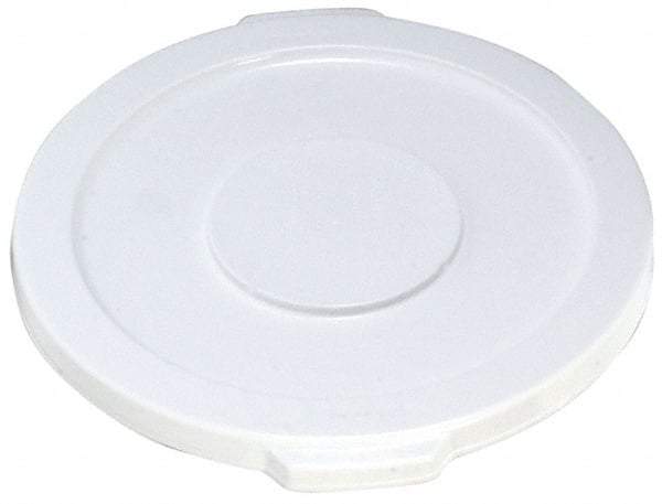 Rubbermaid - Round Lid for Use with 10 Gal Round Trash Cans - White, Polyethylene, For 2632 Brute Trash Cans - USA Tool & Supply