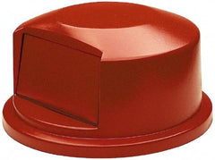 Rubbermaid - Round Lid for Use with 44 Gal Round Trash Cans - Red, Polyethylene, For 2643 Brute Trash Cans - USA Tool & Supply