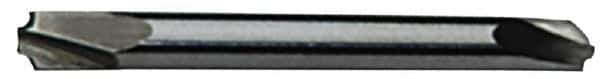 Accupro - 0.109" Radius, 5/16" Mill Diam, 2 Flute Solid Carbide Corner Rounding End Mill - Double End, TiN Finish, 2-1/2" OAL, 5/16" Shank Diam - USA Tool & Supply