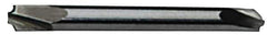 Accupro - 0.035" Radius, 1/8" Mill Diam, 2 Flute Solid Carbide Corner Rounding End Mill - Double End, TiN Finish, 1-1/2" OAL, 1/8" Shank Diam - USA Tool & Supply