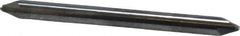 Accupro - 0.015" Radius, 1/8" Mill Diam, 2 Flute Solid Carbide Corner Rounding End Mill - Double End, Uncoated, 1-1/2" OAL, 1/8" Shank Diam - USA Tool & Supply