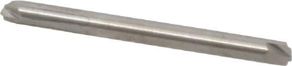 Accupro - 0.02" Radius, 1/8" Mill Diam, 2 Flute Solid Carbide Corner Rounding End Mill - Double End, Uncoated, 1-1/2" OAL, 1/8" Shank Diam - USA Tool & Supply