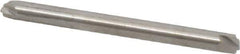 Accupro - 0.02" Radius, 1/8" Mill Diam, 2 Flute Solid Carbide Corner Rounding End Mill - Double End, Uncoated, 1-1/2" OAL, 1/8" Shank Diam - USA Tool & Supply
