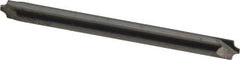 Accupro - 0.04" Radius, 1/8" Mill Diam, 2 Flute Solid Carbide Corner Rounding End Mill - Double End, Uncoated, 1-1/2" OAL, 1/8" Shank Diam - USA Tool & Supply