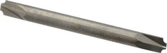 Accupro - 0.046" Radius, 3/16" Mill Diam, 2 Flute Solid Carbide Corner Rounding End Mill - Double End, Uncoated, 2" OAL, 3/16" Shank Diam - USA Tool & Supply