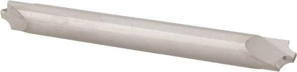 Accupro - 0.062" Radius, 3/16" Mill Diam, 2 Flute Solid Carbide Corner Rounding End Mill - Double End, Uncoated, 2" OAL, 3/16" Shank Diam - USA Tool & Supply