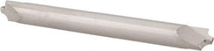 Accupro - 0.062" Radius, 3/16" Mill Diam, 2 Flute Solid Carbide Corner Rounding End Mill - Double End, Uncoated, 2" OAL, 3/16" Shank Diam - USA Tool & Supply