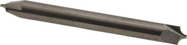 Accupro - 0.094" Radius, 1/4" Mill Diam, 2 Flute Solid Carbide Corner Rounding End Mill - Double End, Uncoated, 2-1/2" OAL, 1/4" Shank Diam - USA Tool & Supply