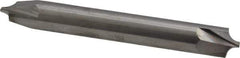 Accupro - 0.118" Radius, 5/16" Mill Diam, 2 Flute Solid Carbide Corner Rounding End Mill - Double End, Uncoated, 2-1/2" OAL, 5/16" Shank Diam - USA Tool & Supply