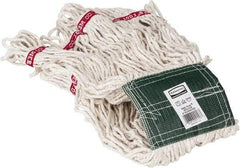 Rubbermaid - 5" Green Head Band, Medium Blended Fiber Loop End Mop Head - 4 Ply, Use for General Purpose - USA Tool & Supply