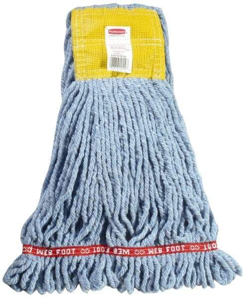 Rubbermaid - 5" Yellow Head Band, Small Blended Fiber Loop End Mop Head - 4 Ply, Use for General Purpose - USA Tool & Supply