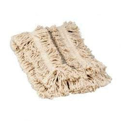 Rubbermaid - 48" Long x 5" Wide Yarn Blend Dust Mop Head - Envelope Connection, White - USA Tool & Supply