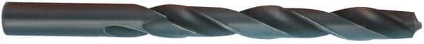 Chicago-Latrobe - #7 135° High Speed Steel Jobber Drill - TiCN Finish, Right Hand Cut, Spiral Flute, Straight Shank, 3-5/8" OAL, Split Point - USA Tool & Supply
