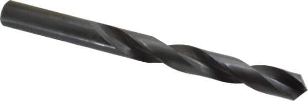 Interstate - 41/64" 118° High Speed Steel Jobber Drill - Oxide Finish, Right Hand Cut, Spiral Flute, Straight Shank, 7-1/8" OAL, Standard Point - USA Tool & Supply