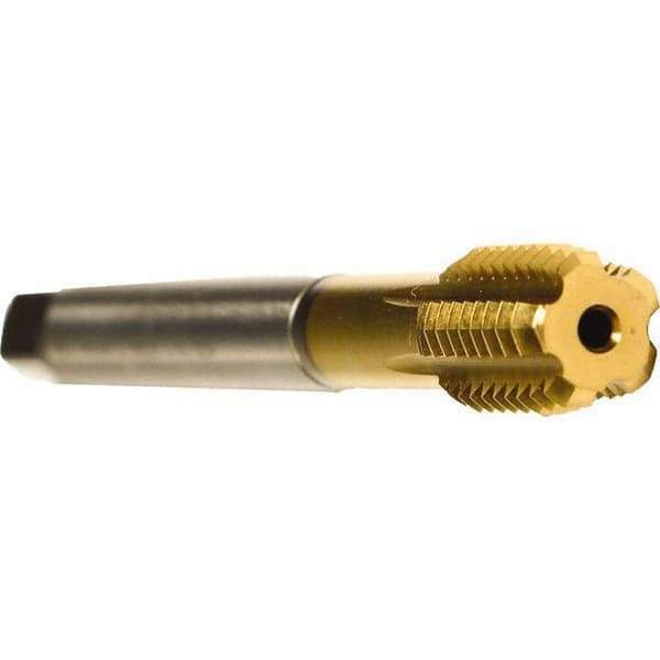 Emuge - 1/2-20 UNF 2BX Modified Bottoming Thread Forming Tap - Cobalt, TiN Finish, 3.937" OAL, 0.512" Thread Length, Right Hand Thread, Series Druck - USA Tool & Supply