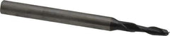 OSG - 5/64", 1/4" LOC, 1/8" Shank Diam, 1-1/2" OAL, 2 Flute, Solid Carbide Square End Mill - Single End, TiAlN Finish, Spiral Flute, 30° Helix, Centercutting, Right Hand Cut, Right Hand Flute, Series 402 - USA Tool & Supply