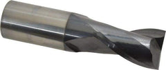 OSG - 1", 1-1/2" LOC, 1" Shank Diam, 4" OAL, 2 Flute, Solid Carbide Square End Mill - Single End, TiAlN Finish, Spiral Flute, 30° Helix, Centercutting, Right Hand Cut, Right Hand Flute, Series 402 - USA Tool & Supply