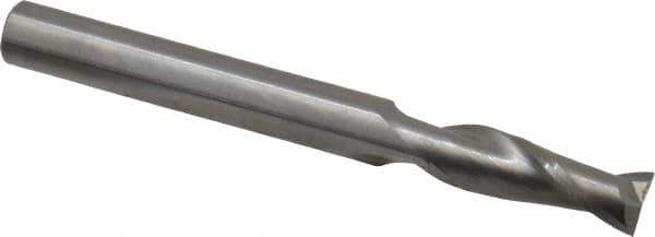 OSG - 1/4", 3/4" LOC, 1/4" Shank Diam, 2-1/2" OAL, 2 Flute, Solid Carbide Square End Mill - Single End, Uncoated, Spiral Flute, 30° Helix, Centercutting, Right Hand Cut, Right Hand Flute, Series 402 - USA Tool & Supply