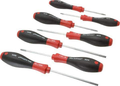 Wiha - 7 Piece TR7 to TR25 Ergonomic Handle Torx Driver Set - TR7, TR8, TR9, TR10, TR15, TR20, TR25 - USA Tool & Supply