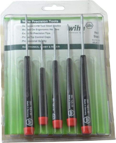 Wiha - 5 Piece, Hex Driver Set - Hex - USA Tool & Supply