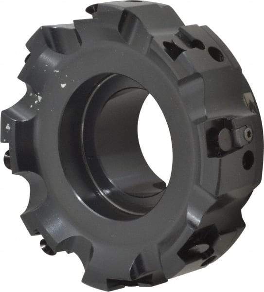 Kennametal - 8 Inserts, 4" Cut Diam, 1-1/2" Arbor Diam, 0.236" Max Depth of Cut, Indexable Square-Shoulder Face Mill - 0/90° Lead Angle, 1-3/4" High, SPHX 1205... Insert Compatibility, Series Fix-Perfect - USA Tool & Supply