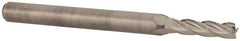 Value Collection - 3/32", 3/8" LOC, 1/8" Shank Diam, 1-1/2" OAL, 4 Flute, Solid Carbide Square End Mill - Single End, Uncoated, Spiral Flute, 30° Helix, Centercutting, Right Hand Cut, Right Hand Flute - USA Tool & Supply