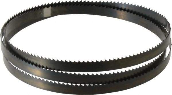 Disston - 6 TPI, 5' 4-1/2" Long x 1/2" Wide x 0.025" Thick, Welded Band Saw Blade - Carbon Steel, Toothed Edge, Raker Tooth Set, Hard Back, Contour Cutting - USA Tool & Supply