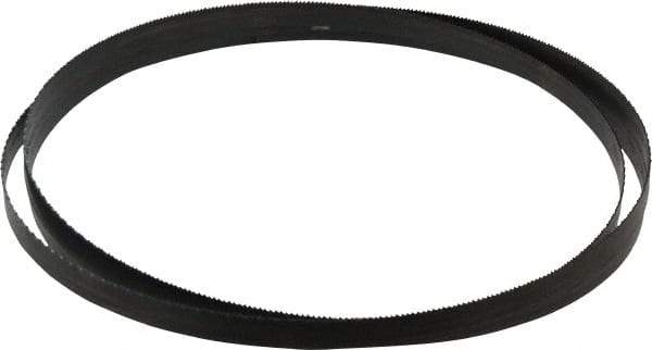 Disston - 14 TPI, 7' 5" Long x 1/2" Wide x 0.025" Thick, Welded Band Saw Blade - Carbon Steel, Toothed Edge, Raker Tooth Set, Hard Back, Contour Cutting - USA Tool & Supply