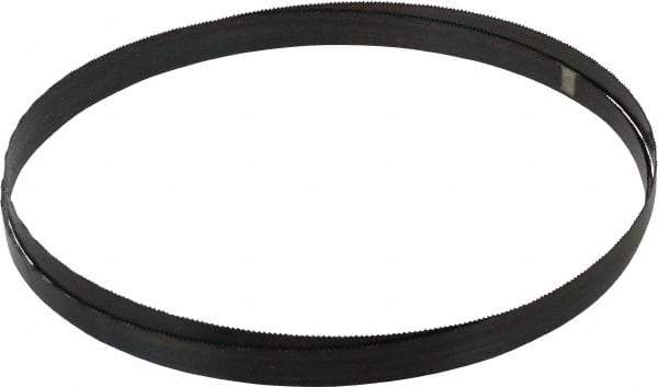Disston - 14 TPI, 7' 9" Long x 1/2" Wide x 0.025" Thick, Welded Band Saw Blade - Carbon Steel, Toothed Edge, Wavy Tooth Set, Hard Back, Contour Cutting - USA Tool & Supply