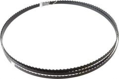 Disston - 4 TPI, 7' 9-1/2" Long x 3/8" Wide x 0.025" Thick, Welded Band Saw Blade - Carbon Steel, Toothed Edge, Raker Tooth Set, Hard Back, Contour Cutting - USA Tool & Supply