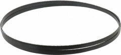Disston - 10 TPI, 7' 9-1/2" Long x 3/8" Wide x 0.025" Thick, Welded Band Saw Blade - Carbon Steel, Toothed Edge, Raker Tooth Set, Hard Back, Contour Cutting - USA Tool & Supply