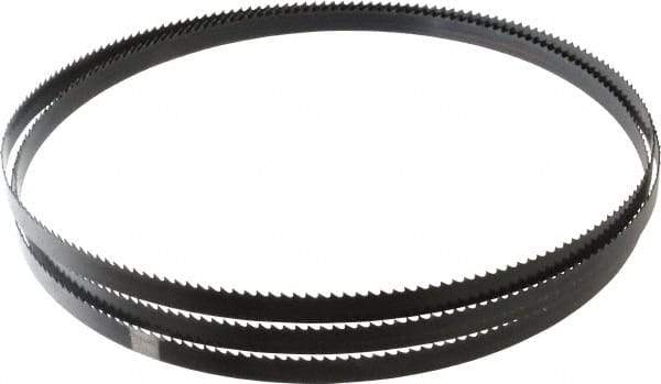 Disston - 6 TPI, 7' 9-1/2" Long x 1/2" Wide x 0.025" Thick, Welded Band Saw Blade - Carbon Steel, Toothed Edge, Raker Tooth Set, Hard Back, Contour Cutting - USA Tool & Supply
