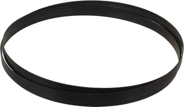 Disston - 14 TPI, 9' 7-1/2" Long x 3/4" Wide x 0.032" Thick, Welded Band Saw Blade - Carbon Steel, Toothed Edge, Raker Tooth Set, Hard Back, Contour Cutting - USA Tool & Supply